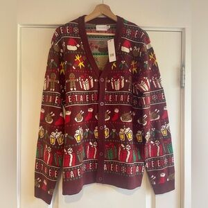 Nordstrom Topman Christmas Cardigan - XL